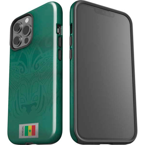 Senegal Soccer Flag iPhone 15 Pro Max Impact Case