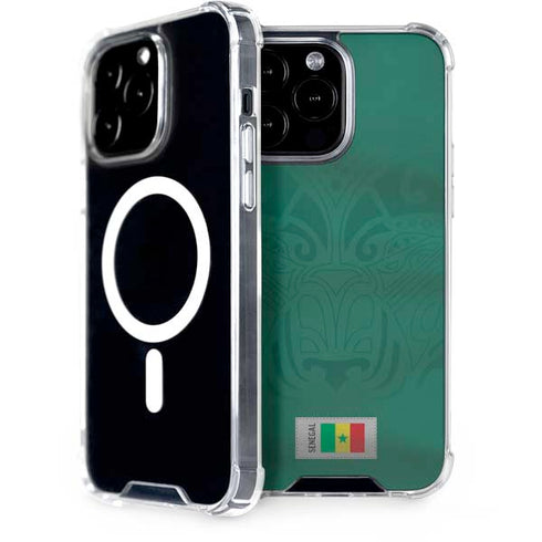 Senegal Soccer Flag iPhone 14 Pro Max MagSafe Case