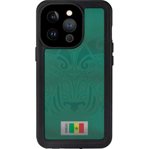 Senegal Soccer Flag iPhone 14 Pro Waterproof Case