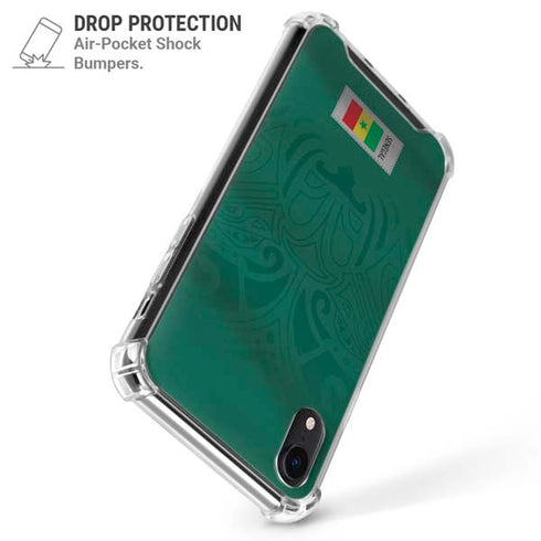 Senegal Soccer Flag iPhone XR Clear Case
