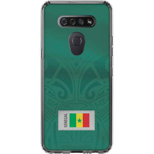 Senegal Soccer Flag LG K51/Q51 Clear Case