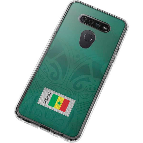 Senegal Soccer Flag LG K51/Q51 Clear Case