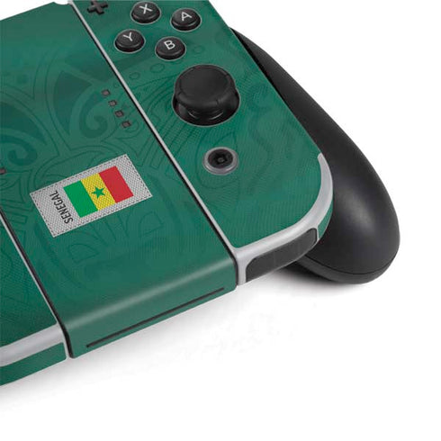 Senegal Soccer Flag Nintendo Switch OLED (2021) Skin