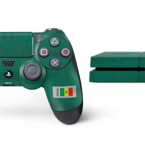 Senegal Soccer Flag PS4 Console and Controller Bundle Skin