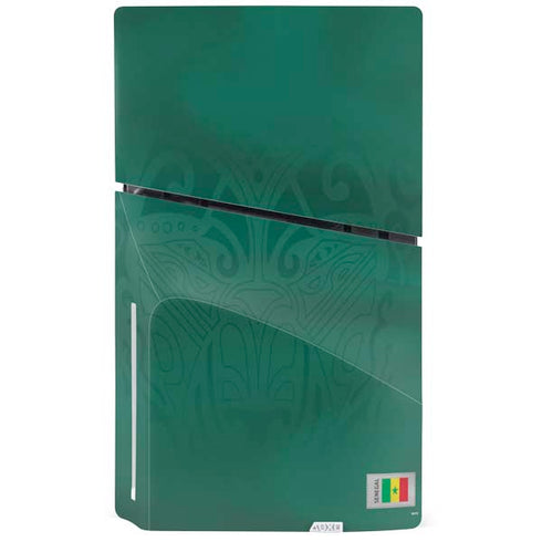 Senegal Soccer Flag PS5 Slim Disk Console Skin