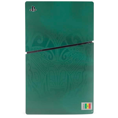 Senegal Soccer Flag PS5 Slim Digital Edition Console Skin