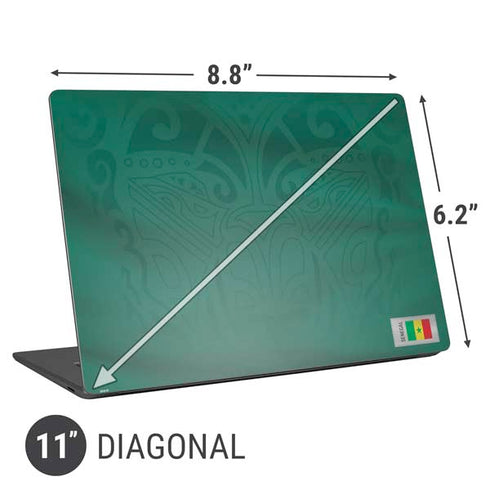 Senegal Soccer Flag Universal Laptop 11in (8.8 x 6.2in) Skin