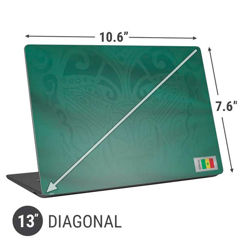 Senegal Soccer Flag Universal Laptop 13in (10.6 x 7.6in) Skin