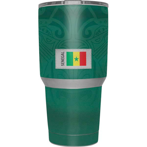 Senegal Soccer Flag Yeti 30oz Rambler Tumbler Skin