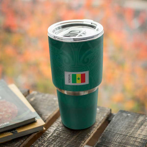 Senegal Soccer Flag Yeti 30oz Rambler Tumbler Skin