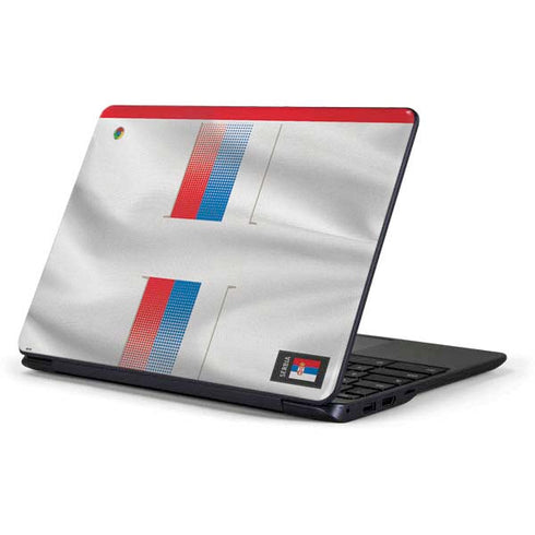 Serbia Soccer Flag Samsung Chromebook Skin