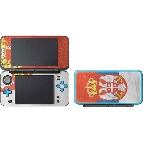 Serbia Flag Distressed Nintendo 2DS XL (2017) Skin