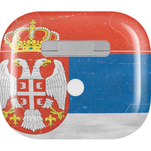 Serbia Flag Distressed Apple AirPods (3rd Gen 2021) Skin