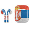 Serbia Flag Distressed Apple AirPods Skin