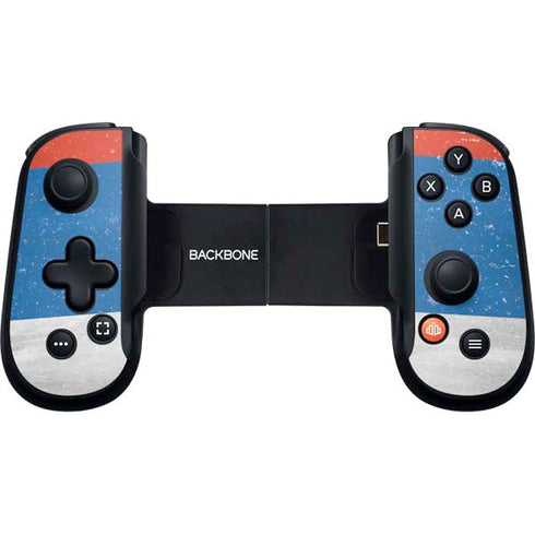 Serbia Flag Distressed Backbone One for iPhone Game Controller Skin