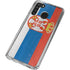 Serbia Flag Distressed Galaxy A21 Clear Case
