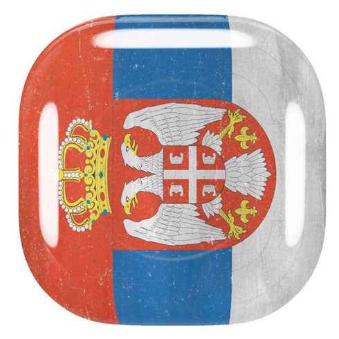 Serbia Flag Distressed Galaxy Buds Pro Skin