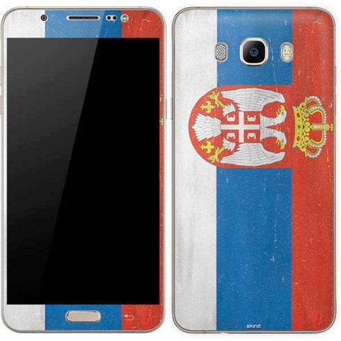 Serbia Flag Distressed Galaxy J7 Skin