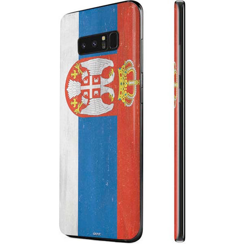 Serbia Flag Distressed Galaxy Note 8 Skin