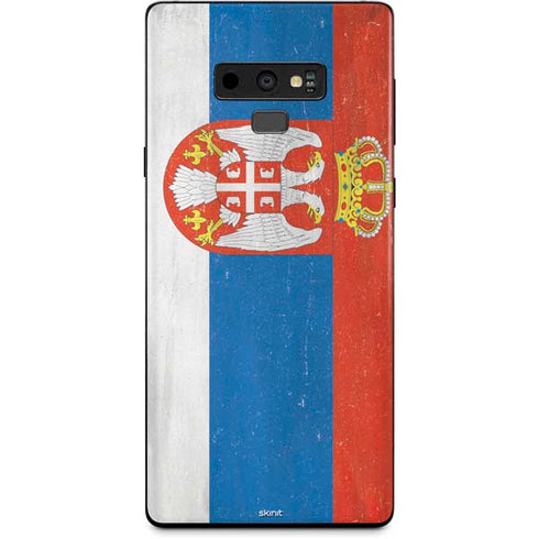 Serbia Flag Distressed Galaxy Note 9 Skin