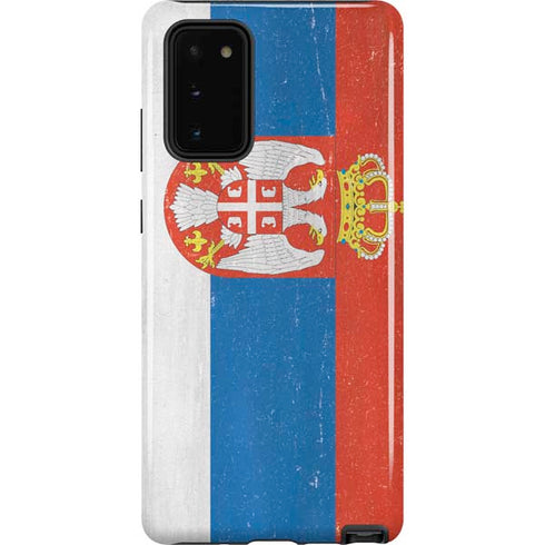 Serbia Flag Distressed Galaxy Note20 5G Pro Case