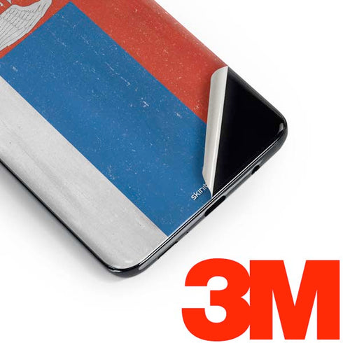 Serbia Flag Distressed Galaxy S10 Plus Skin