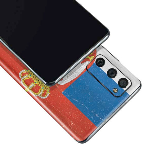 Serbia Flag Distressed Galaxy S20 Fan Edition Skin