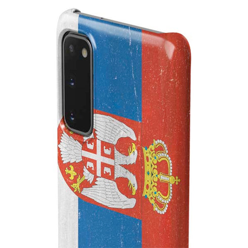 Serbia Flag Distressed Galaxy S20 Lite Case