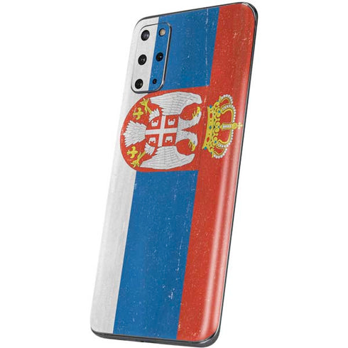 Serbia Flag Distressed Galaxy S20 Plus Skin