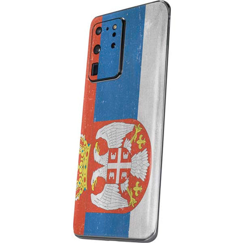 Serbia Flag Distressed Galaxy S20 Ultra 5G Skin