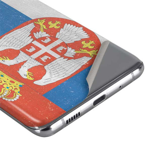 Serbia Flag Distressed Galaxy S20 Ultra 5G Skin