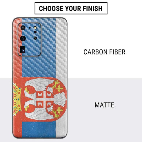 Serbia Flag Distressed Galaxy S20 Ultra 5G Skin