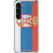 Serbia Flag Distressed Galaxy S23 Clear Case