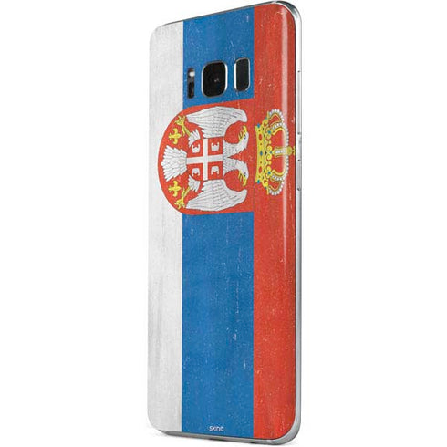 Serbia Flag Distressed Galaxy S8 Plus Skin