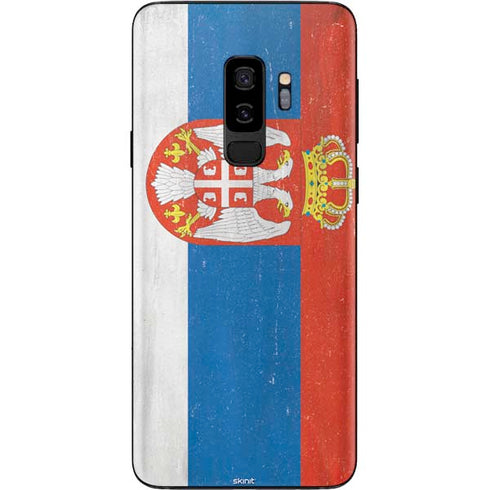 Serbia Flag Distressed Galaxy S9 Plus Skin