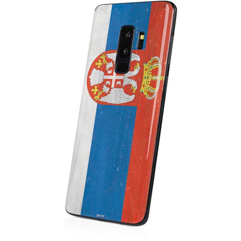 Serbia Flag Distressed Galaxy S9 Plus Skin