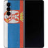 Serbia Flag Distressed Galaxy Z Fold4 5G Skin