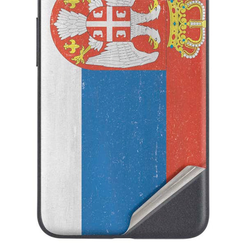 Serbia Flag Distressed Google Pixel 5 Skin
