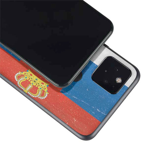 Serbia Flag Distressed Google Pixel 5 Skin