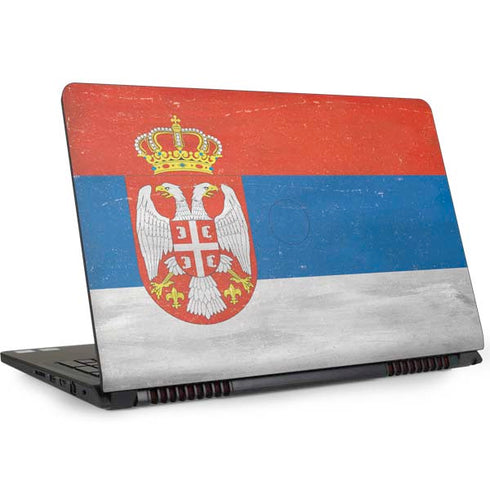 Serbia Flag Distressed Dell Inspiron Skin