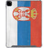 Serbia Flag Distressed iPad Pro 12.9in (2020) Clear Case