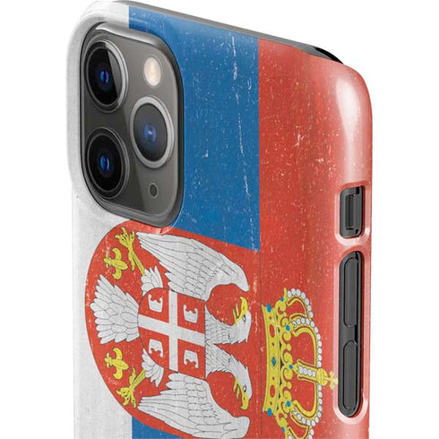 Serbia Flag Distressed iPhone 11 Pro Lite Case