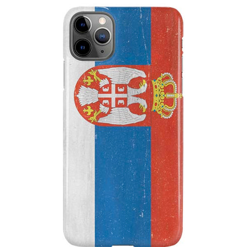 Serbia Flag Distressed iPhone 11 Pro Max Lite Case
