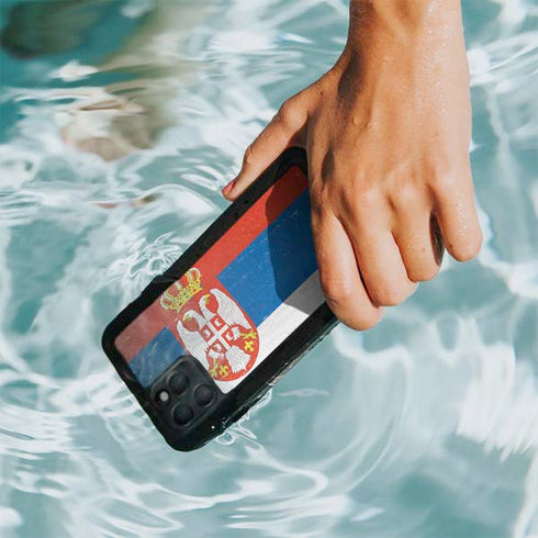 Serbia Flag Distressed iPhone 11 Pro Waterproof Case