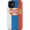 Serbia Flag Distressed iPhone 12 Mini Impact Case