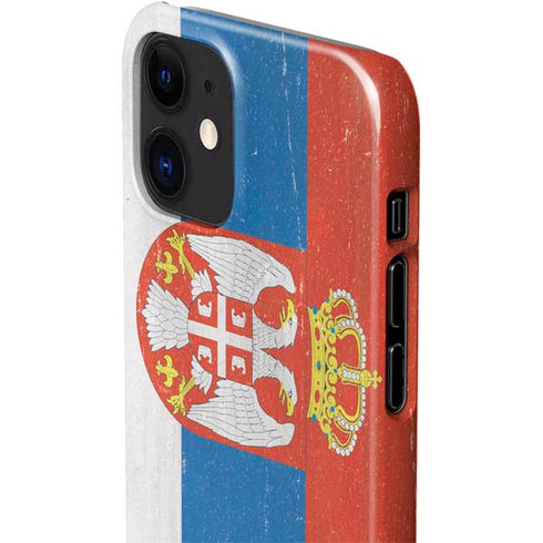 Serbia Flag Distressed iPhone 12 Mini Lite Case