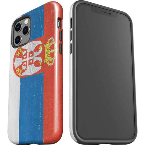 Serbia Flag Distressed iPhone 12 Pro Max Impact Case