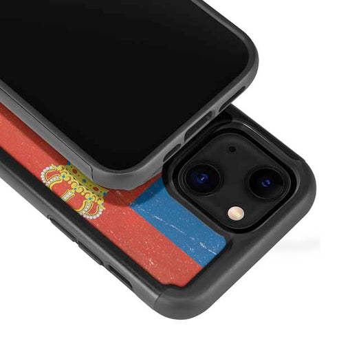 Serbia Flag Distressed iPhone 13 Cargo Case