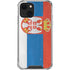 Serbia Flag Distressed iPhone 13 Mini Clear Case