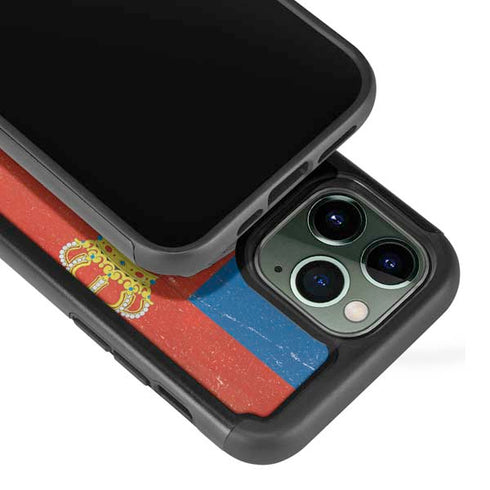 Serbia Flag Distressed iPhone 13 Pro Cargo Case